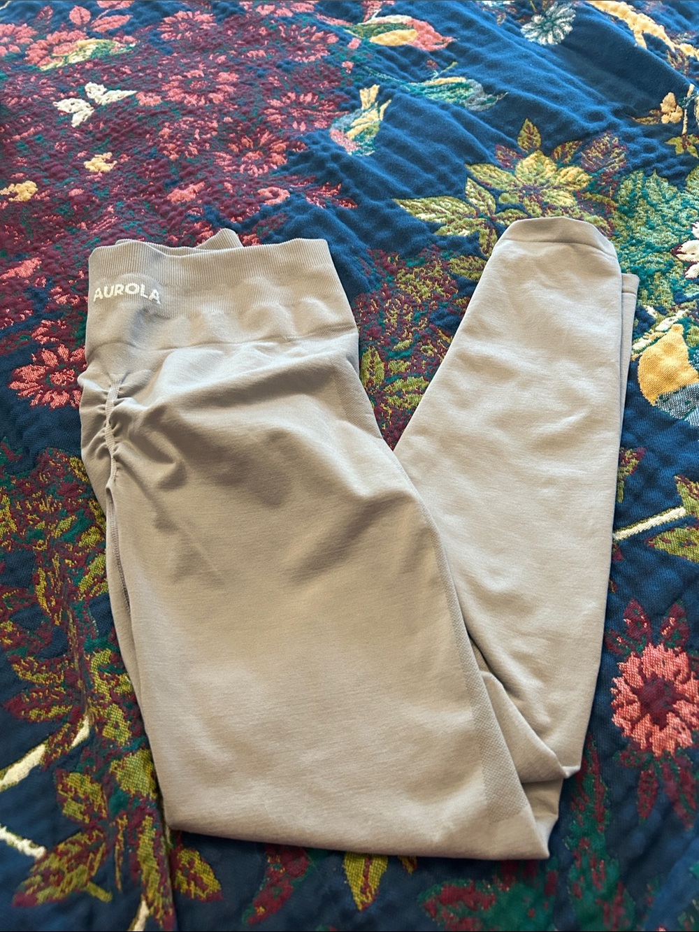 AURORA High-Waist Beige Active Leggings
